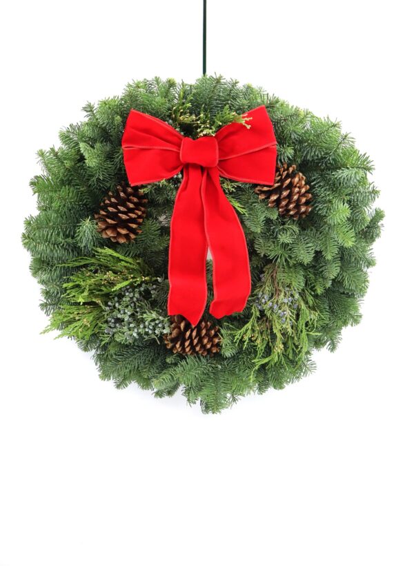 Mixed evergreen wreath